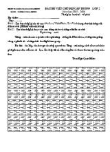 Bộ đề luyện thi viết chữ đẹp cấp trường Lớp 2 - Năm học 2015-2016 - Trường TH TT Đoan Hùng